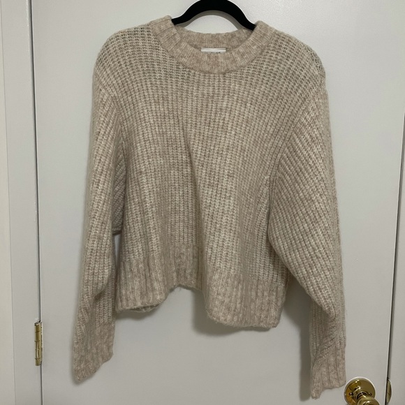 Monki Sweaters | Monki Chunky Knit Sweater | Color: Cream/Pink | Size: M | Thejaimeissue's Closet